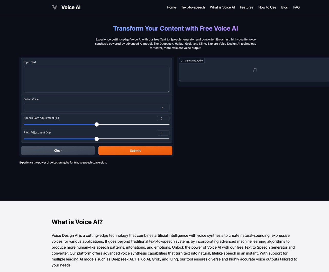 Voice AI screenshot